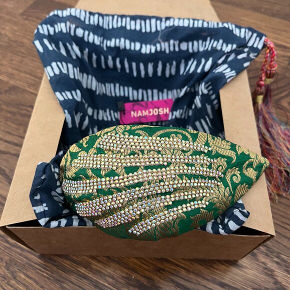 Namjosh Emerald & Gold Gem Headband | NWT | In Box main image 2